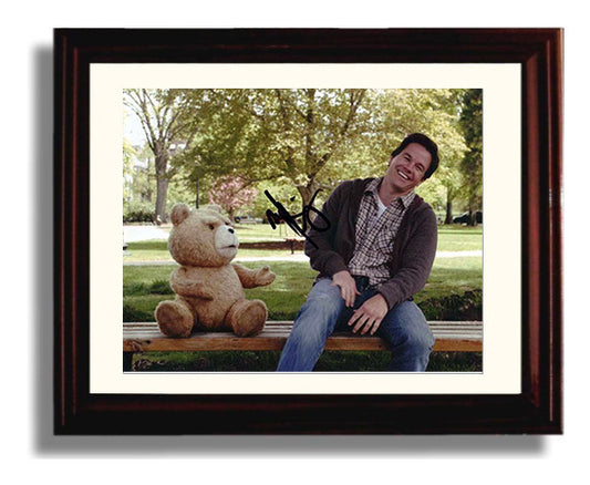 Ted - Mark Wahlberg - John Bennett - Bench banter absurd friendship moment movie wall art 8x10 Beveled Frame