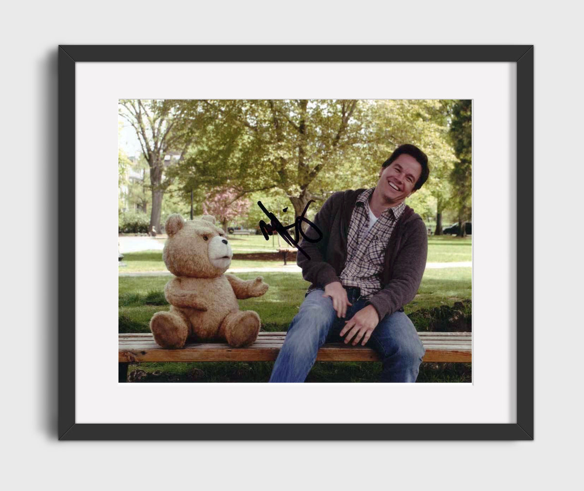 Ted - Mark Wahlberg - John Bennett - Bench banter absurd friendship moment movie wall art 16x20 Gallery Frame