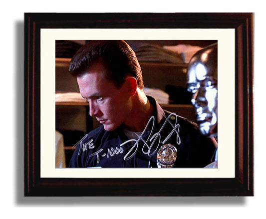 Terminator 2 - Robert Patrick - T-1000 - Cop Reflection Scene movie wall art 8x10 Beveled Frame