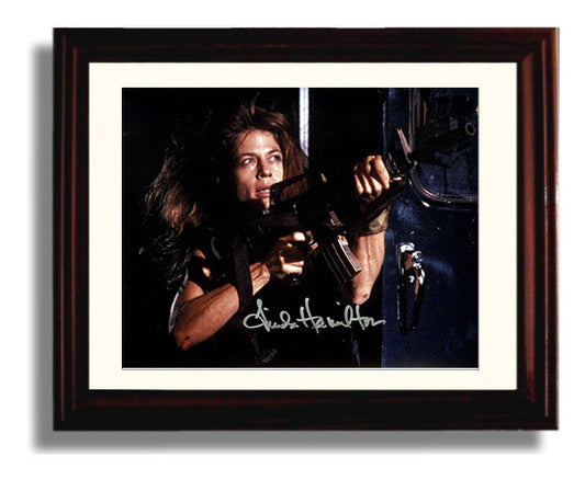 Terminator 2 Judgment Day - Linda Hamilton - Sarah Connor - Tactical weapon readiness movie wall art 8x10 Beveled Frame