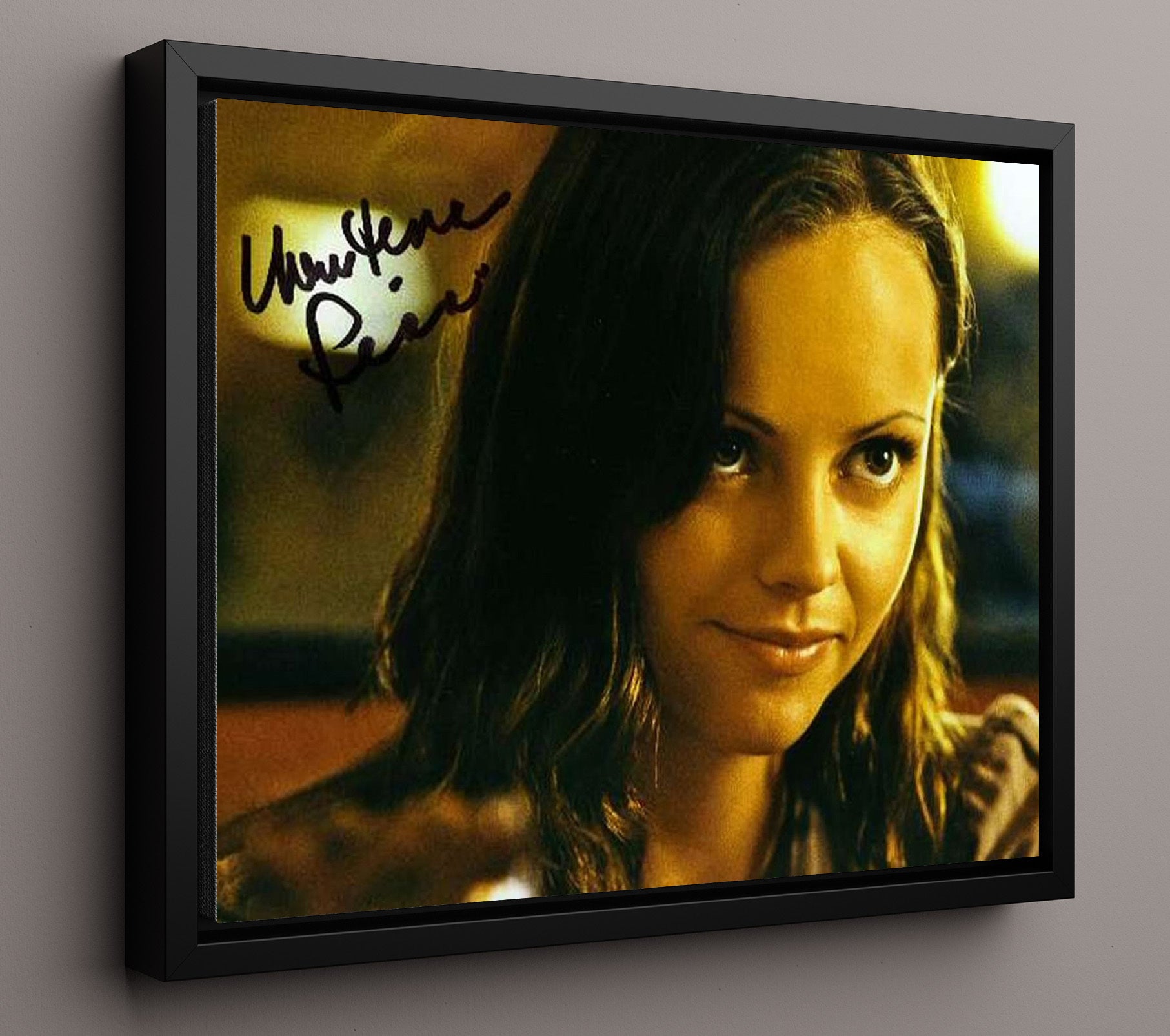 The Addams Family - Christina Ricci - Wednesday Addams - Deadpan gothic intensity Vintage Movie Wall Art - 16x20 Framed Canvas movie decor