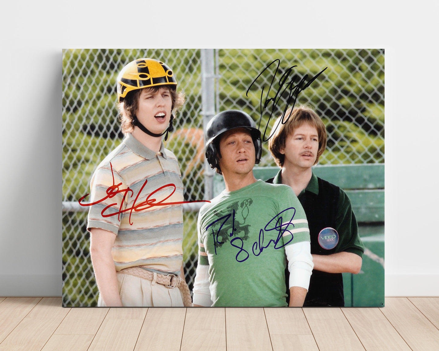 The Benchwarmers - Jon Heder - Clark - Helmeted dugout confusion movie wall art 16x20 Unframed Print