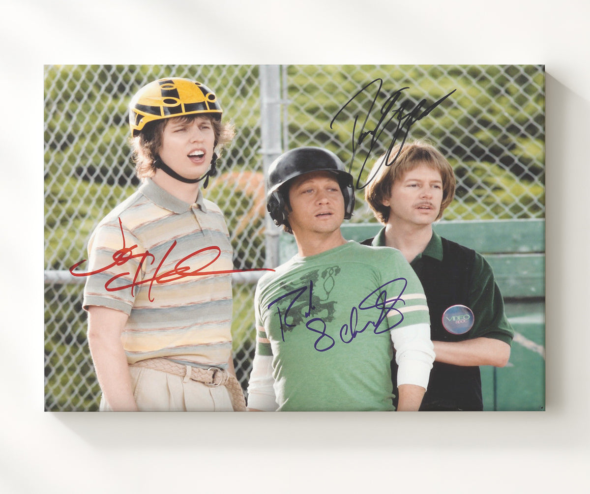 The Benchwarmers - Jon Heder - Clark - Helmeted dugout confusion movie wall art 20x24 Canvas