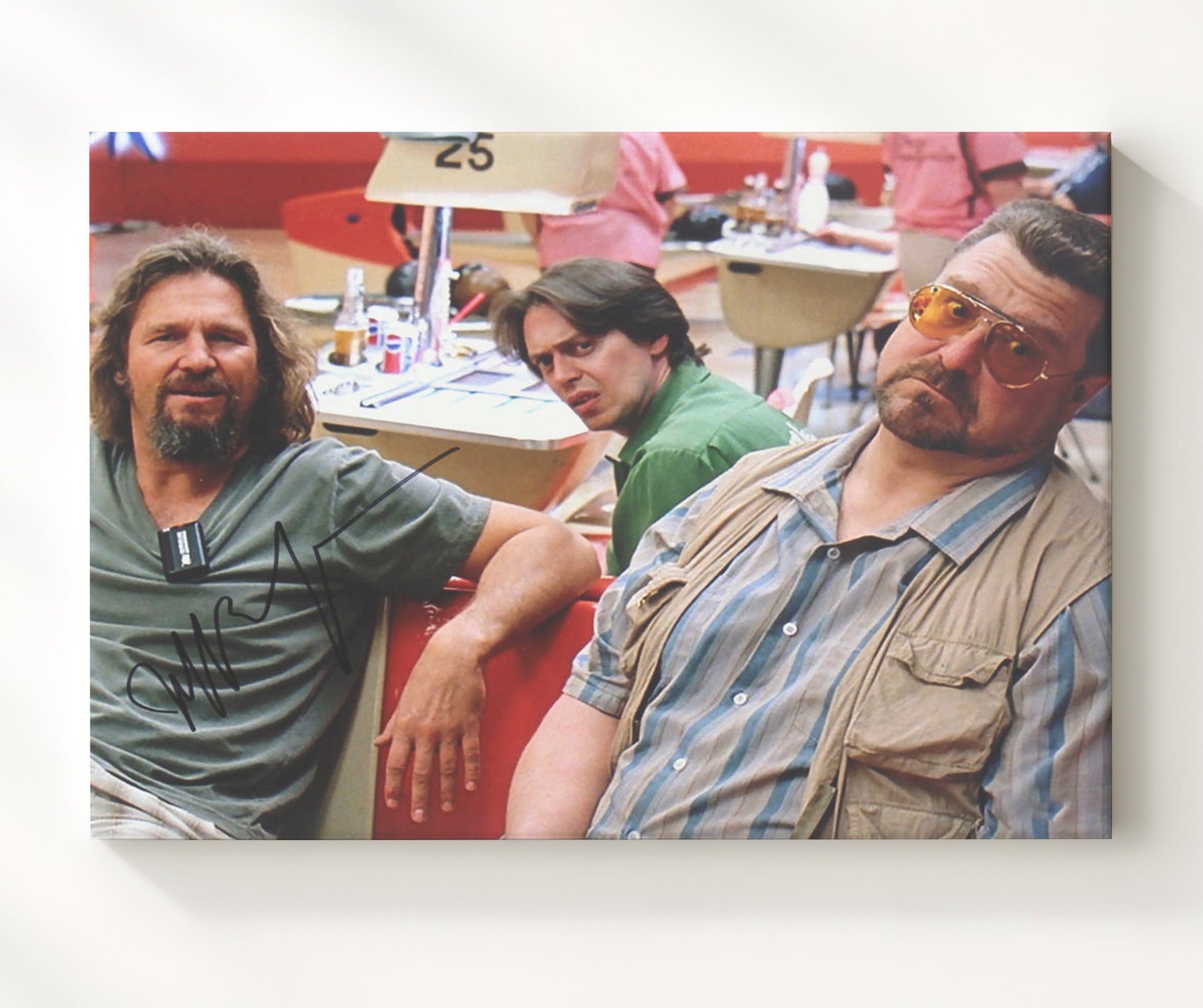 The Big Lebowski - Jeff Bridges - The Dude - Bowling Alley Chill Vintage Movie Wall Art - 20x24 Canvas movie decor