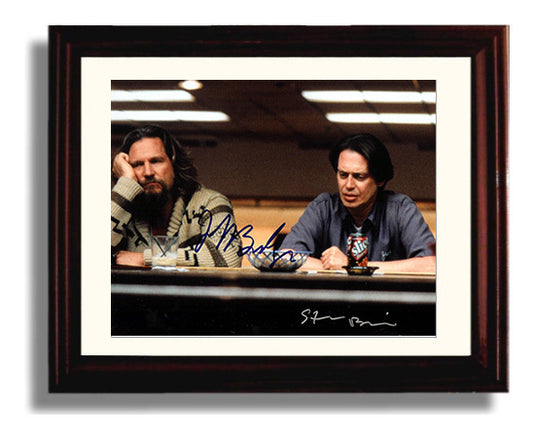 The Big Lebowski - Jeff Bridges - The Dude - Bowling alley reflection movie wall art 8x10 Beveled Frame
