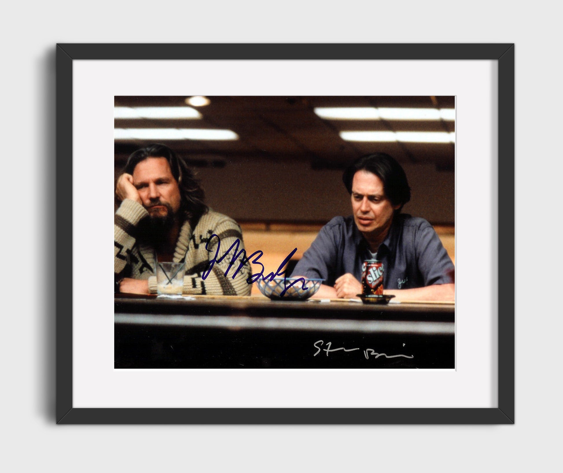 The Big Lebowski - Jeff Bridges - The Dude - Bowling alley reflection movie wall art 16x20 Gallery Frame