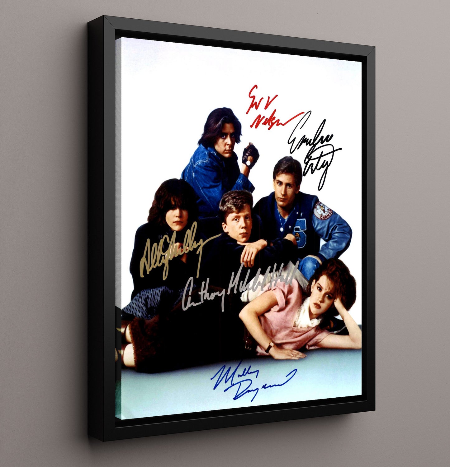 The Breakfast Club - Saturday Detention movie wall art 16x20 Framed Canvas