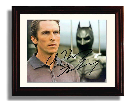 The Dark Knight - Christian Bale - Bruce Wayne - Vigilante identity tension movie wall art 8x10 Beveled Frame