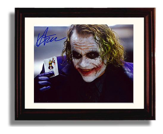The Dark Knight - Heath Ledger - Why So Serious Vintage Movie Wall Art - 8x10 Beveled Frame movie decor