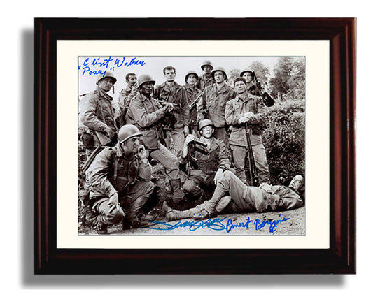 The Dirty Dozen - Lee Marvin - Major Reisman - Convict unit briefing movie wall art 8x10 Beveled Frame