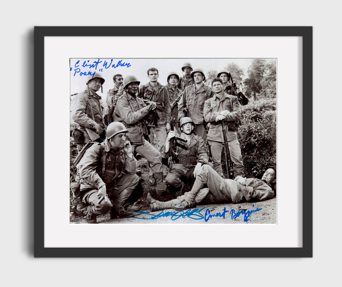 The Dirty Dozen - Lee Marvin - Major Reisman - Convict unit briefing movie wall art 16x20 Gallery Frame