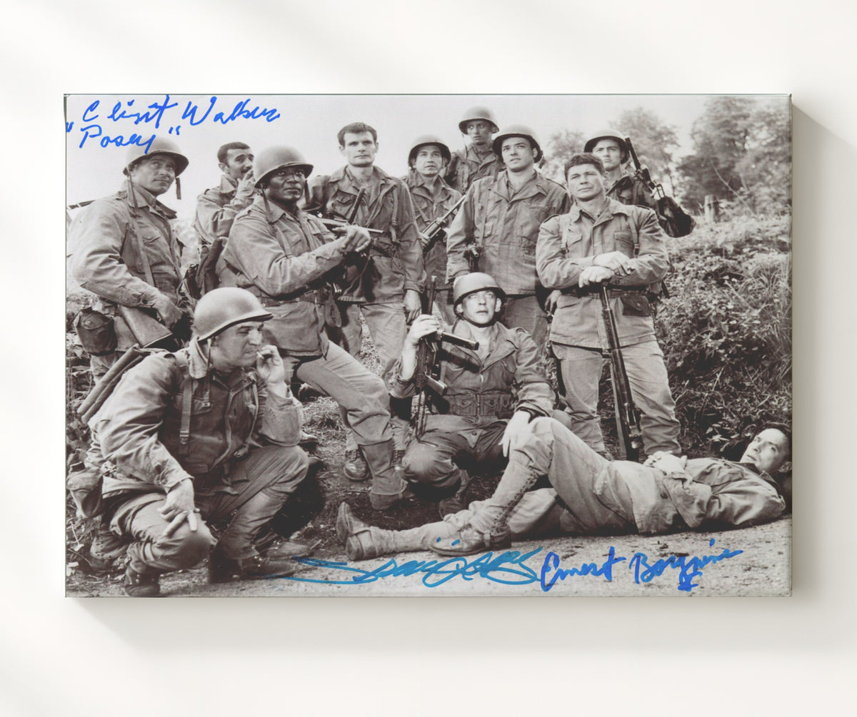 The Dirty Dozen - Lee Marvin - Major Reisman - Convict unit briefing movie wall art 20x24 Canvas