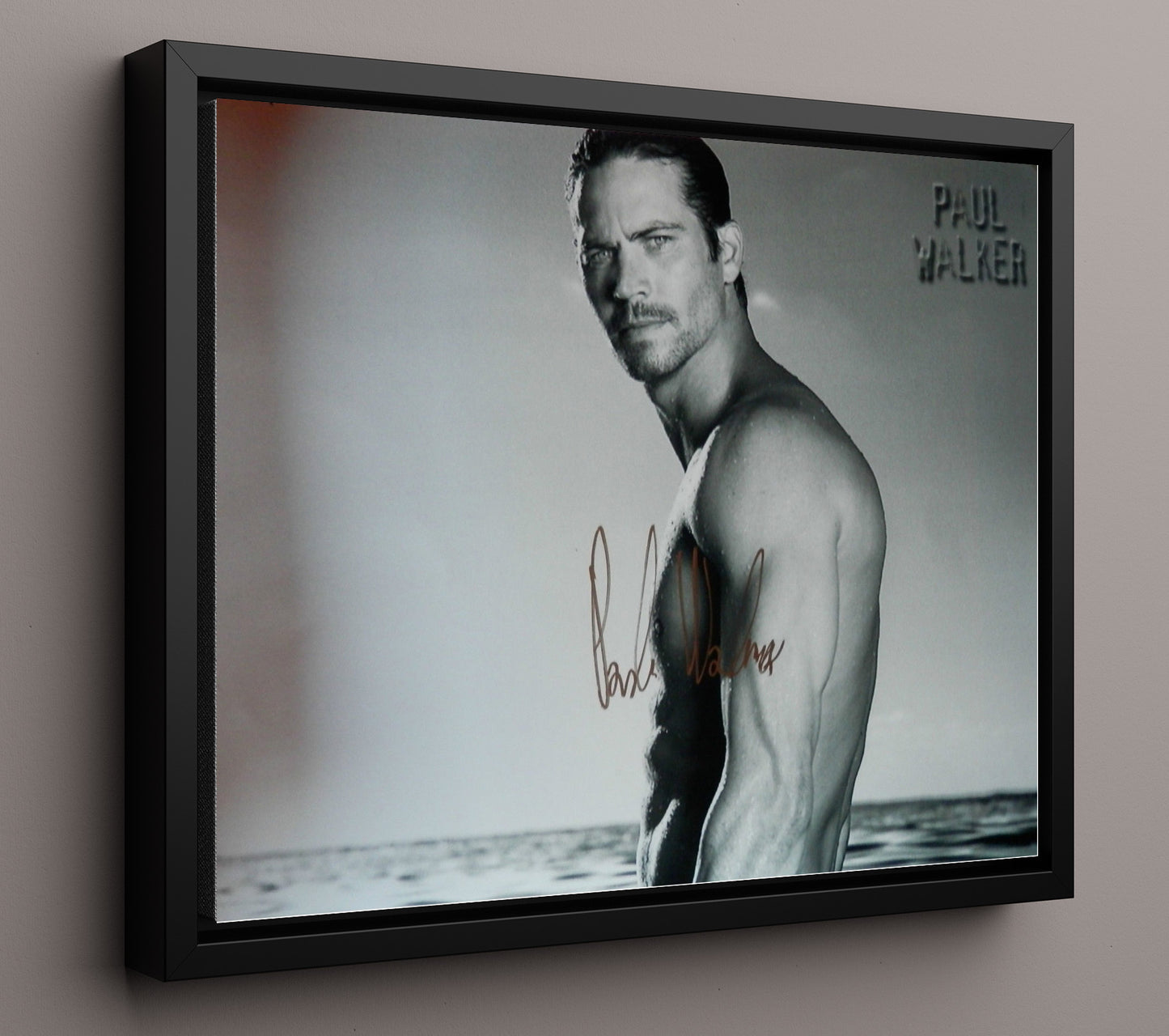 The Fast and the Furious - Paul Walker - Brian OConner - Calm before chaos movie wall art 16x20 Framed Canvas