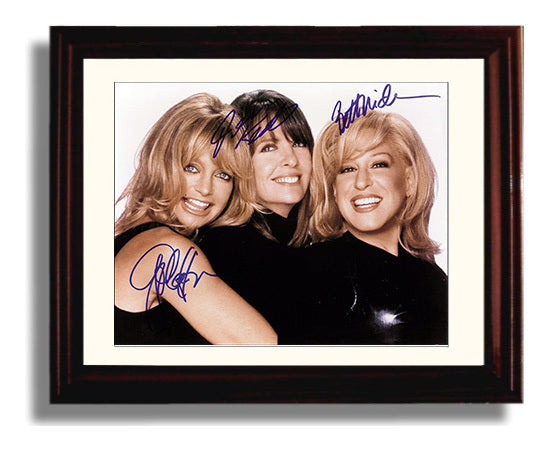 The First Wives Club - Bette Midler - Brenda - Reunion revenge smile Vintage Movie Wall Art - 8x10 Beveled Frame movie decor