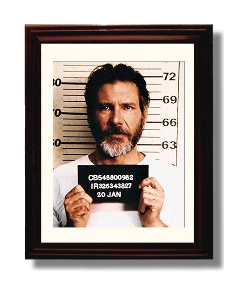 The Fugitive - Harrison Ford - Richard Kimble - Prison Intake Mugshot movie wall art 8x10 Beveled Frame