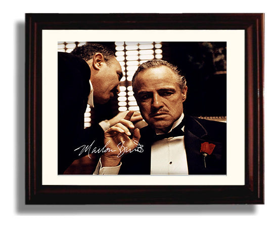 The Godfather - Marlon Brando - Make Him an Offer- .jpg movie wall art 8x10 Beveled Frame