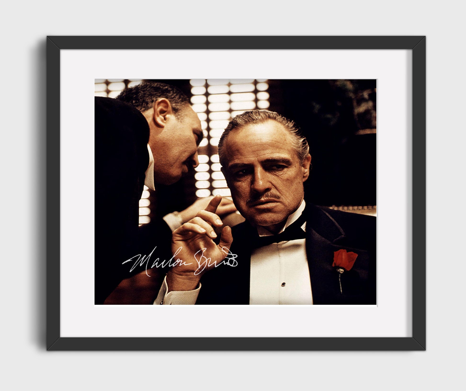 The Godfather - Marlon Brando - Make Him an Offer- Landscape.jpg Vintage Movie Wall Art - 16x20 Gallery Frame movie decor