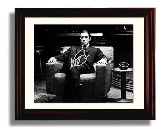 The Godfather Part II - Al Pacino - Michael Corleone - Seated suit desk scene movie wall art 8x10 Beveled Frame
