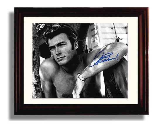 The Good the Bad and the Ugly - Clint Eastwood - Blondie - Gunslinger desert showdown movie wall art 8x10 Beveled Frame