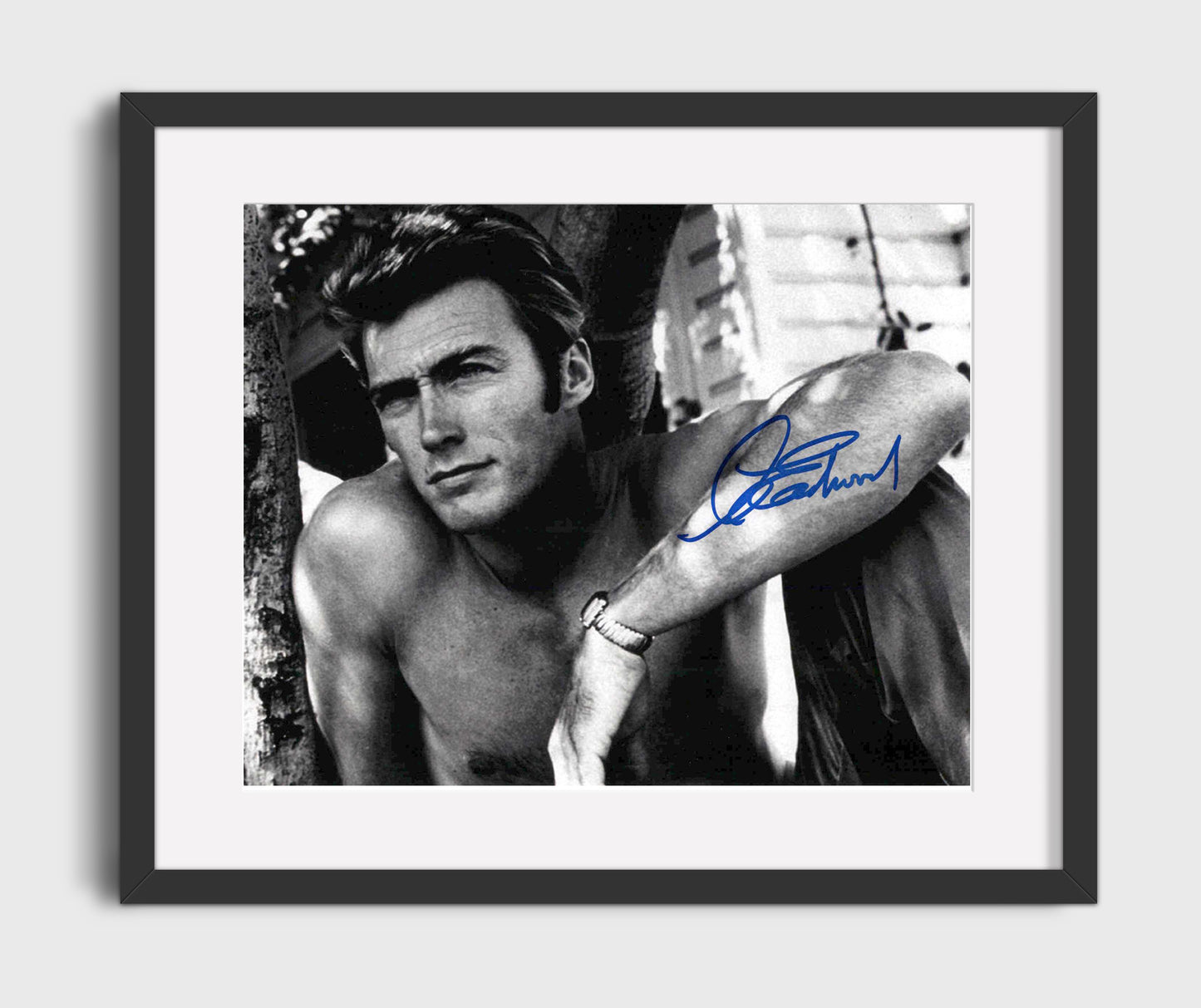The Good the Bad and the Ugly - Clint Eastwood - Blondie - Gunslinger desert showdown Vintage Movie Wall Art - 16x20 Gallery Frame movie decor
