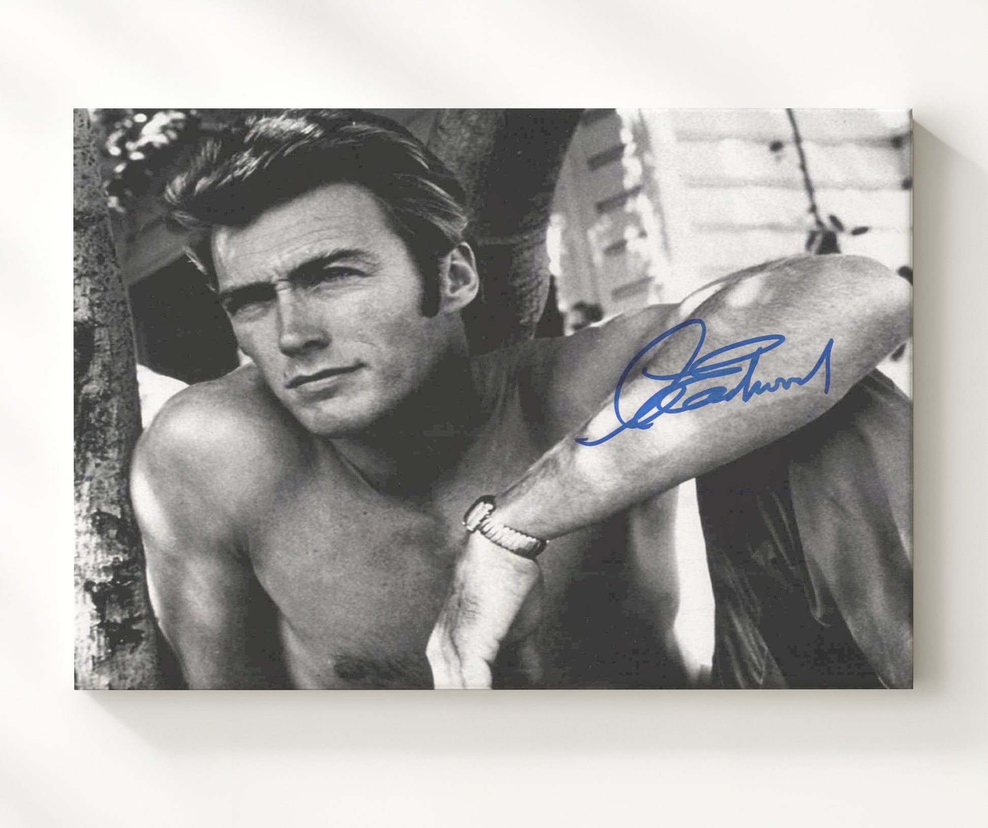 The Good the Bad and the Ugly - Clint Eastwood - Blondie - Gunslinger desert showdown movie wall art 20x24 Canvas