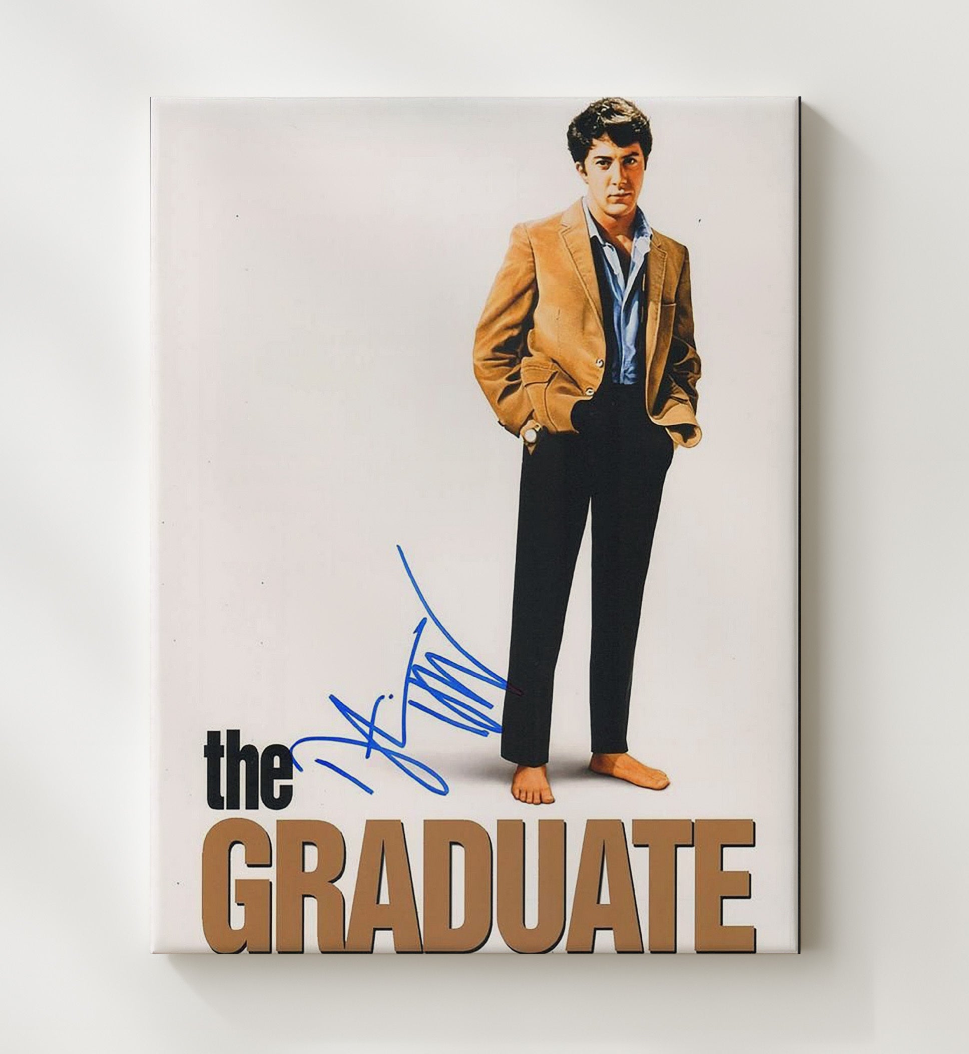 The Graduate - Dustin Hoffman - Benjamin BraddockAwkward Rebel Energy Vintage Movie Wall Art - 20x24 Canvas movie decor