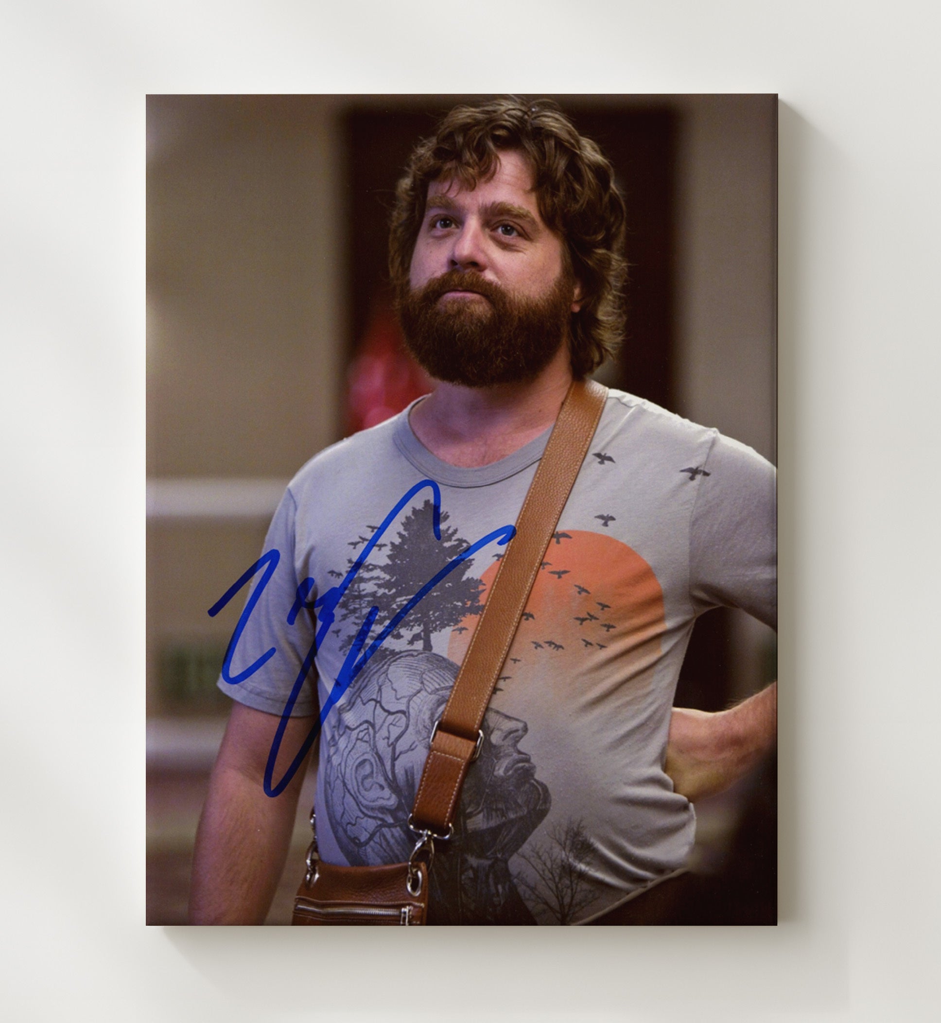 The Hangover - Zach Galifianakis - Alan - Awkward Beard Stare movie wall art 20x24 Canvas