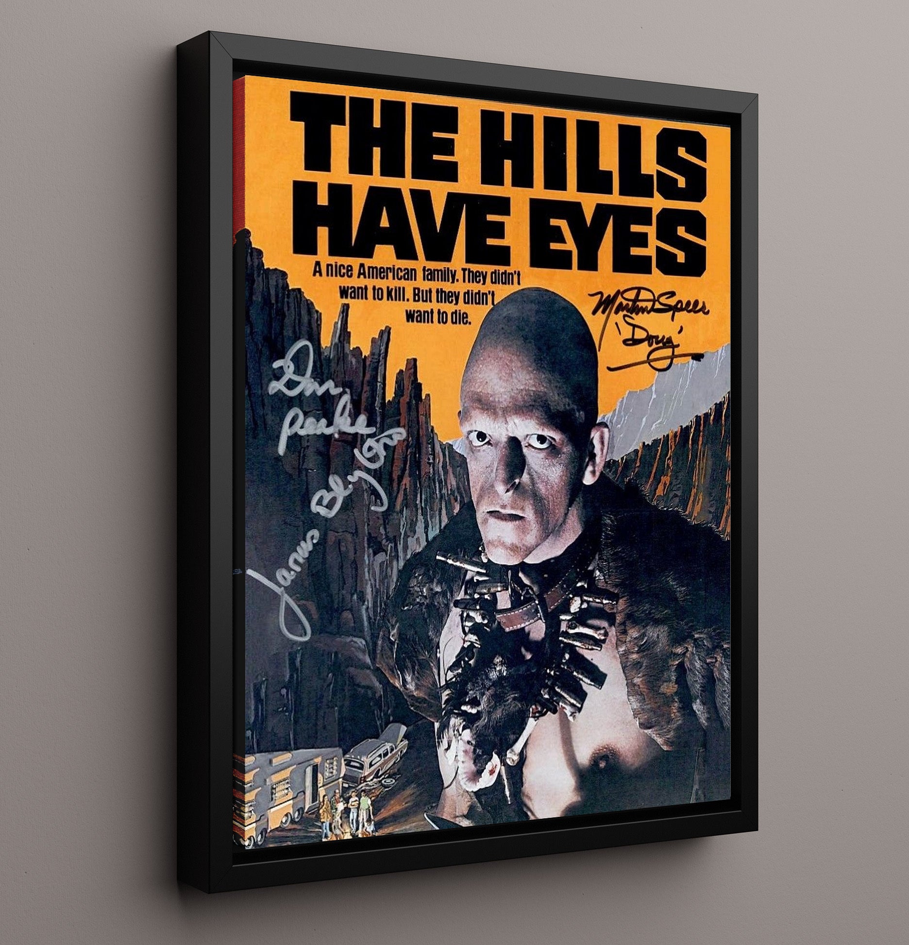 The Hills Have Eyes - Mutant Desert Stare Down movie wall art 16x20 Framed Canvas