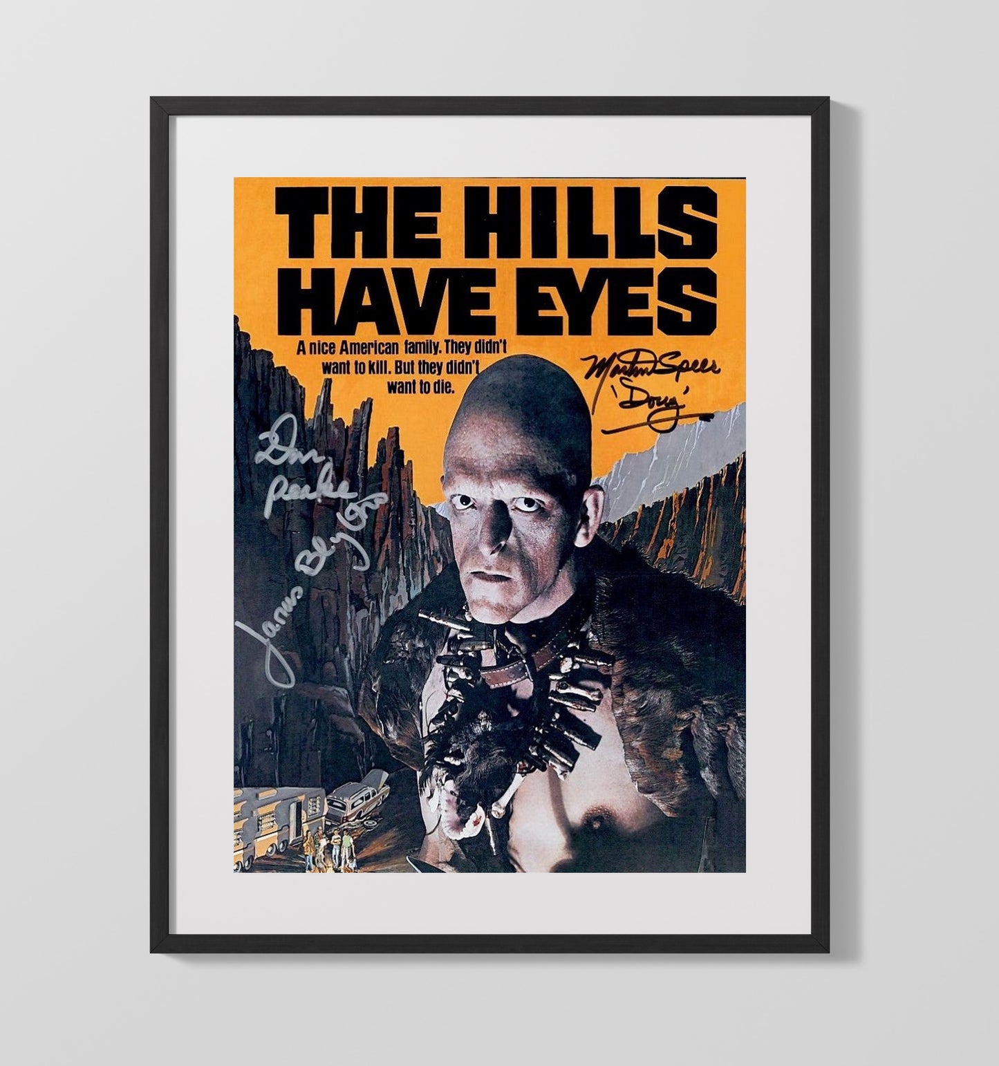 The Hills Have Eyes - Mutant Desert Stare Down movie wall art 16x20 Gallery Frame