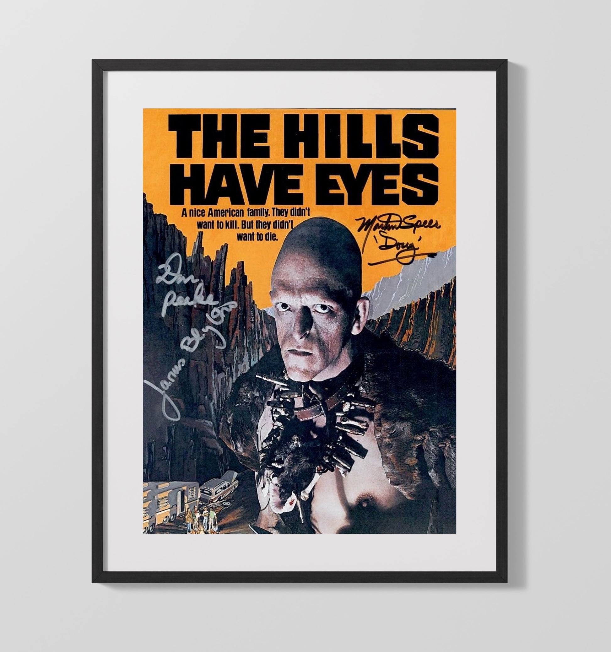 The Hills Have Eyes - Mutant Desert Stare Down movie wall art 16x20 Gallery Frame