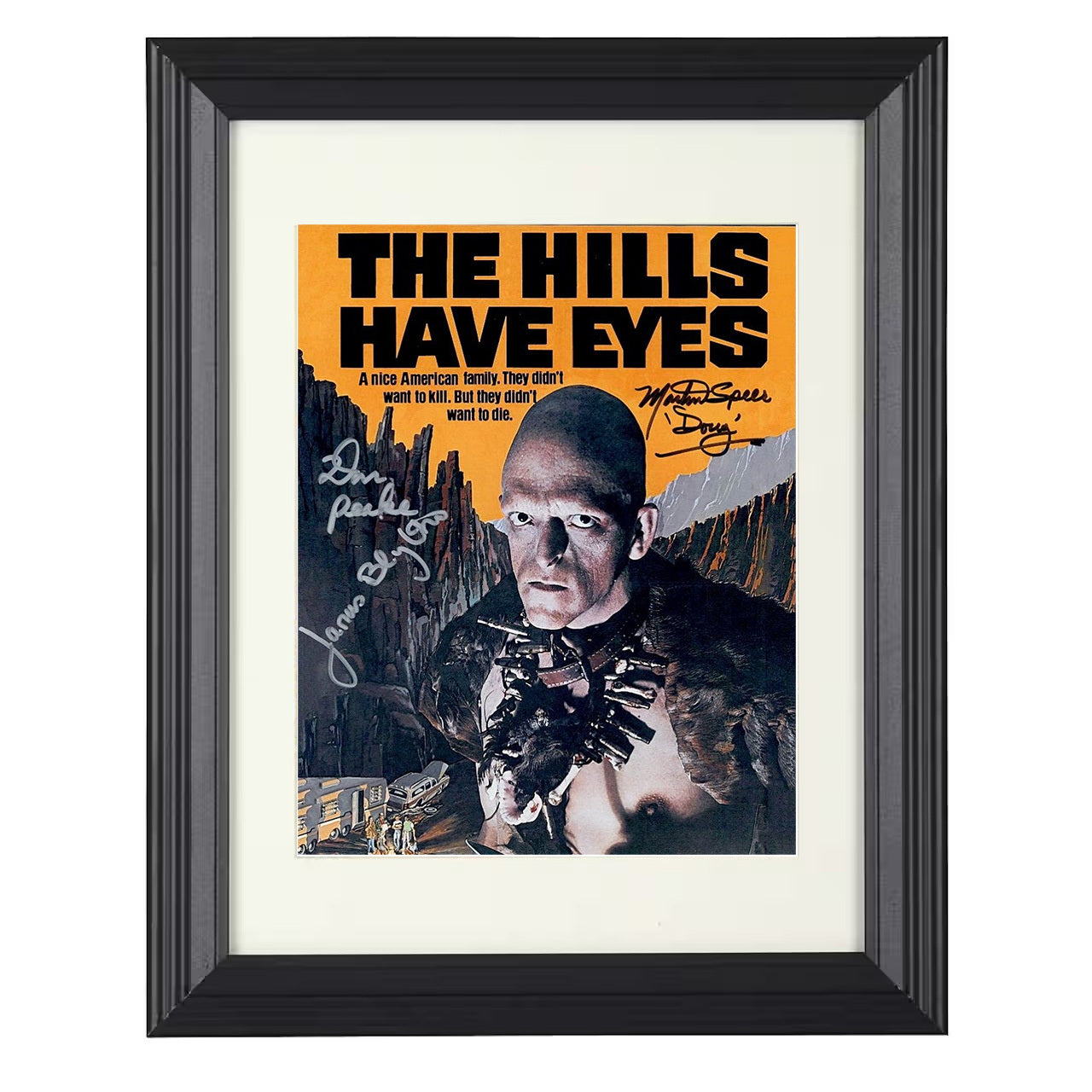 The Hills Have Eyes – Mutant Desert Stare Down – 8x10 black beveled framed movie wall art