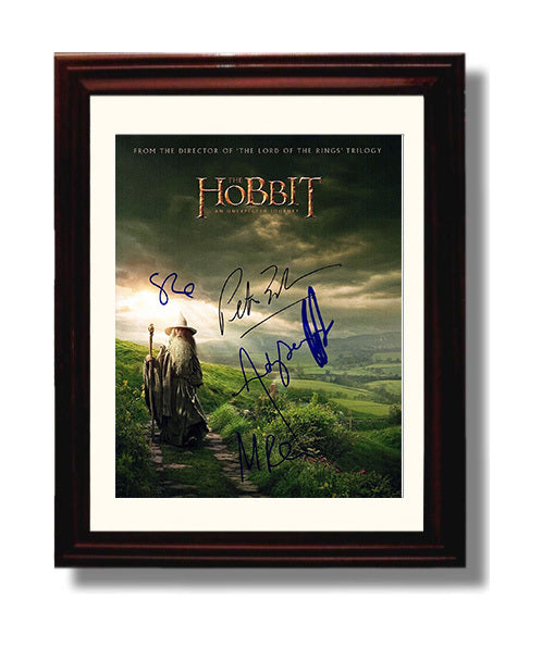 The Hobbit - Ian McKellen - Gandalf - Shire Path Journey movie wall art 8x10 Beveled Frame