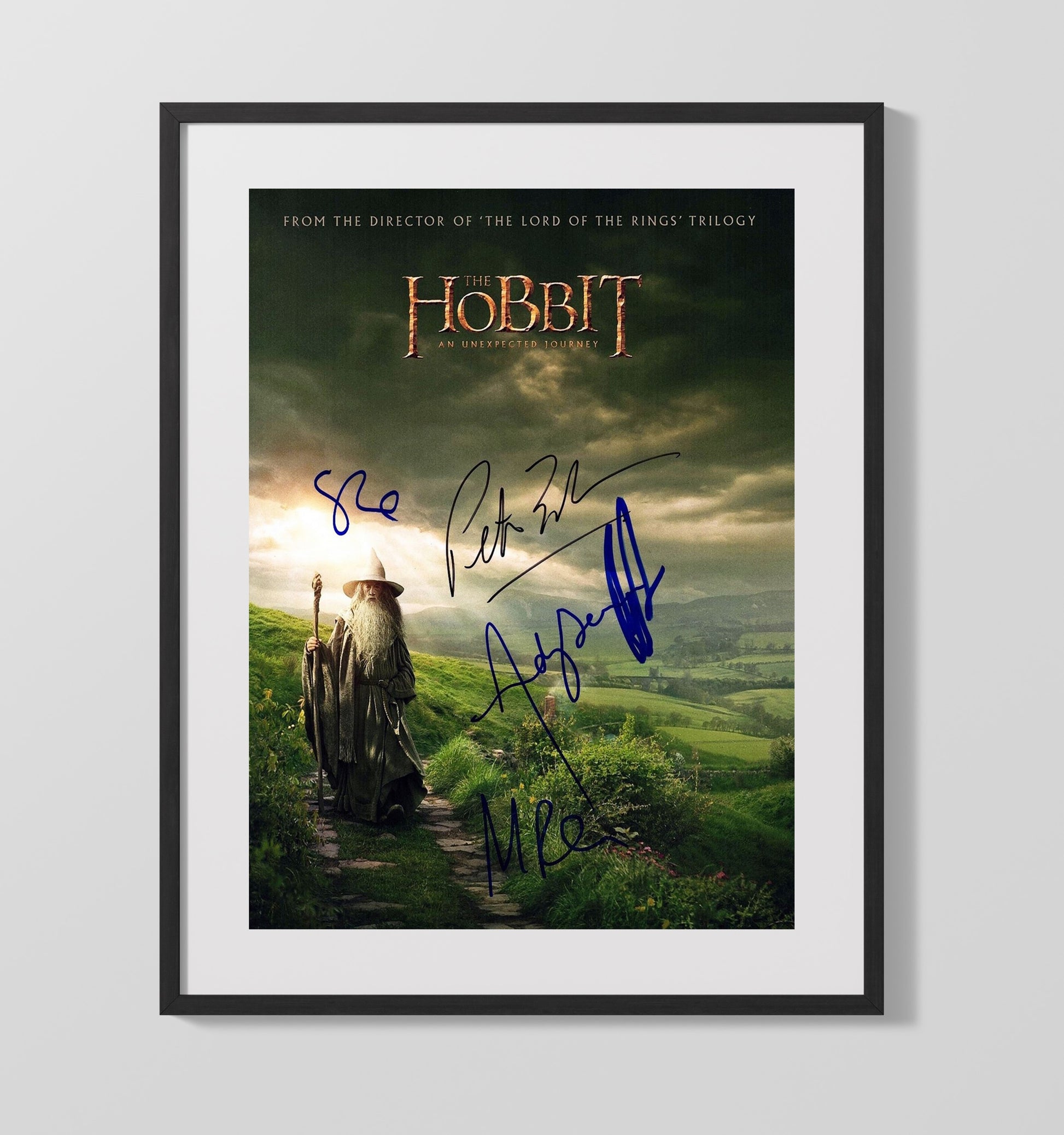 The Hobbit - Ian McKellen - Gandalf - Shire Path Journey movie wall art 16x20 Gallery Frame