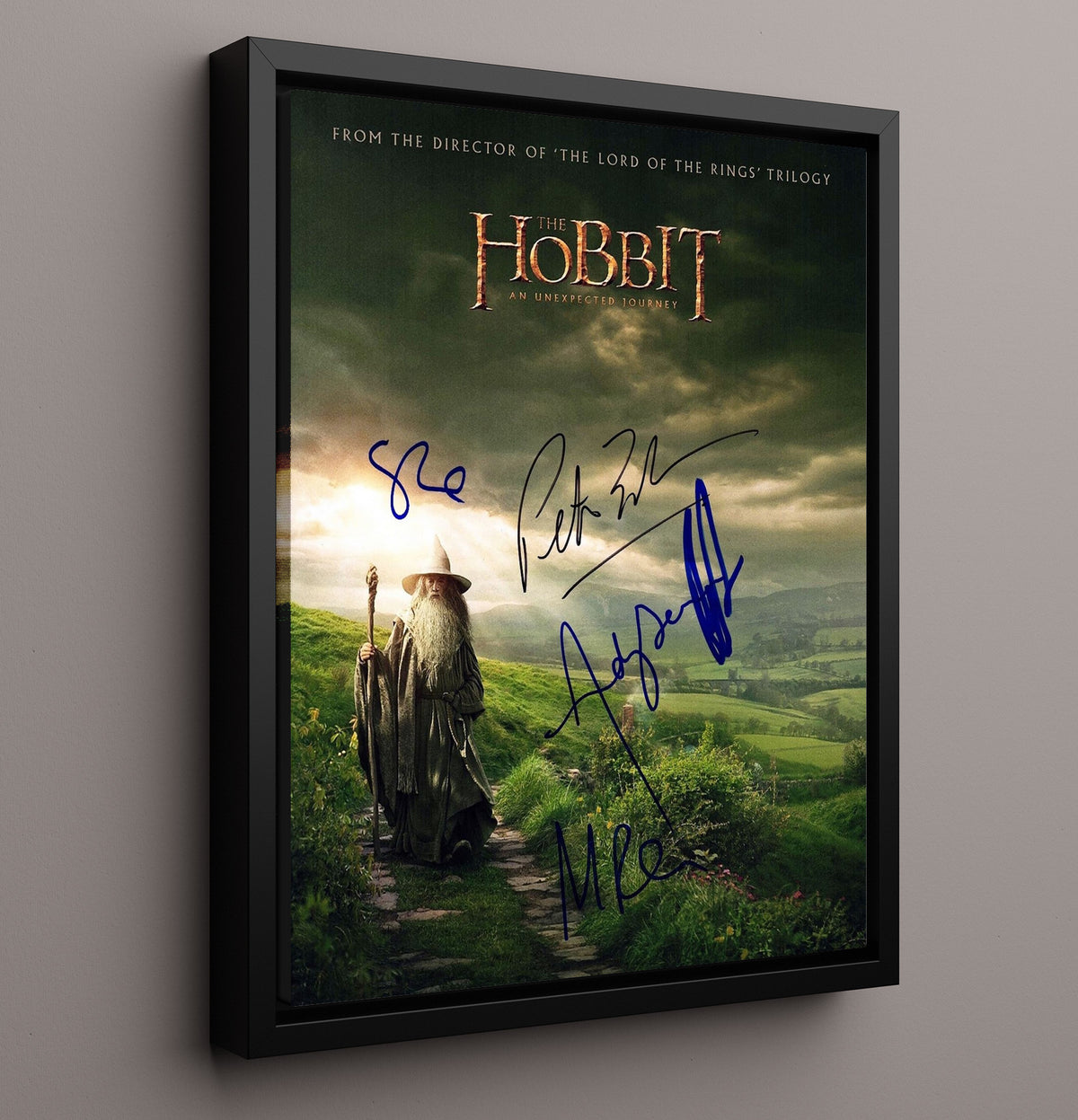 The Hobbit - Ian McKellen - Gandalf - Shire Path Journey movie wall art 16x20 Framed Canvas