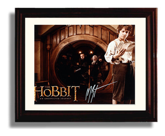 The Hobbit - Martin Freeman - Bilbo Baggins - Contract reading reluctant journey start movie wall art 8x10 Beveled Frame