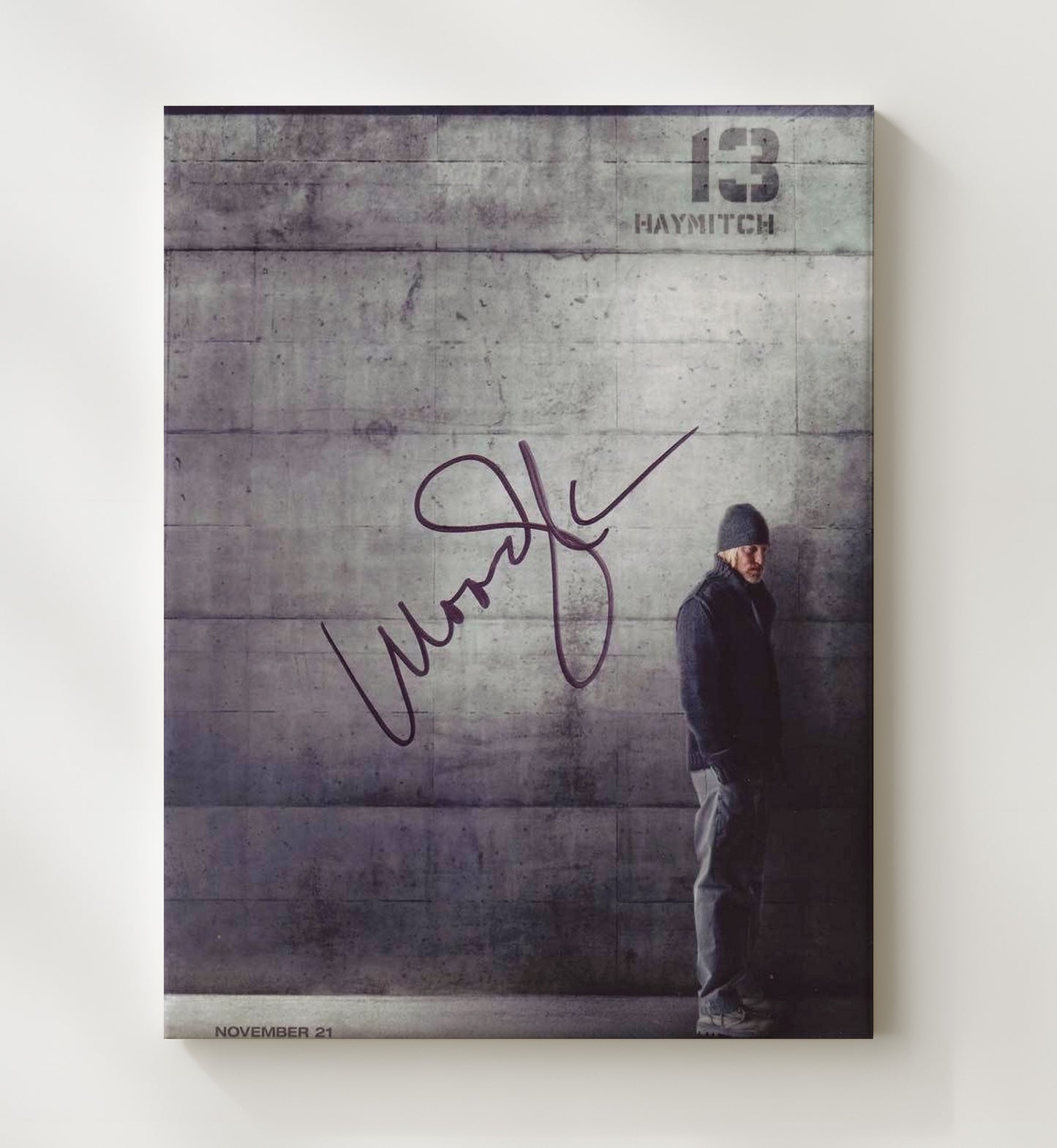 The Hunger Games - Woody Harrelson - Haymitch - District 12 Victor Stand movie wall art 20x24 Canvas