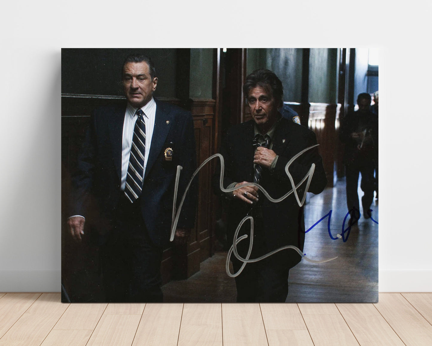 The Irishman - Al Pacino - Hoffa - and Robert De Niro - Sheeran - Court Hall Walk movie wall art 16x20 Unframed Print
