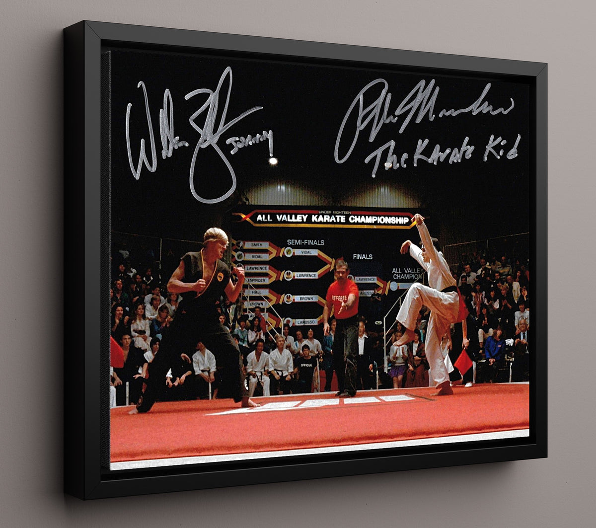 The Karate Kid - Cast - All Valley Showdown movie wall art 16x20 Framed Canvas