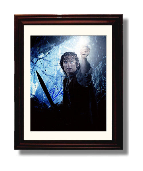 The Lord of the Rings - Elijah Wood - Frodo Baggins - Ring Bearer Resolve movie wall art 8x10 Beveled Frame