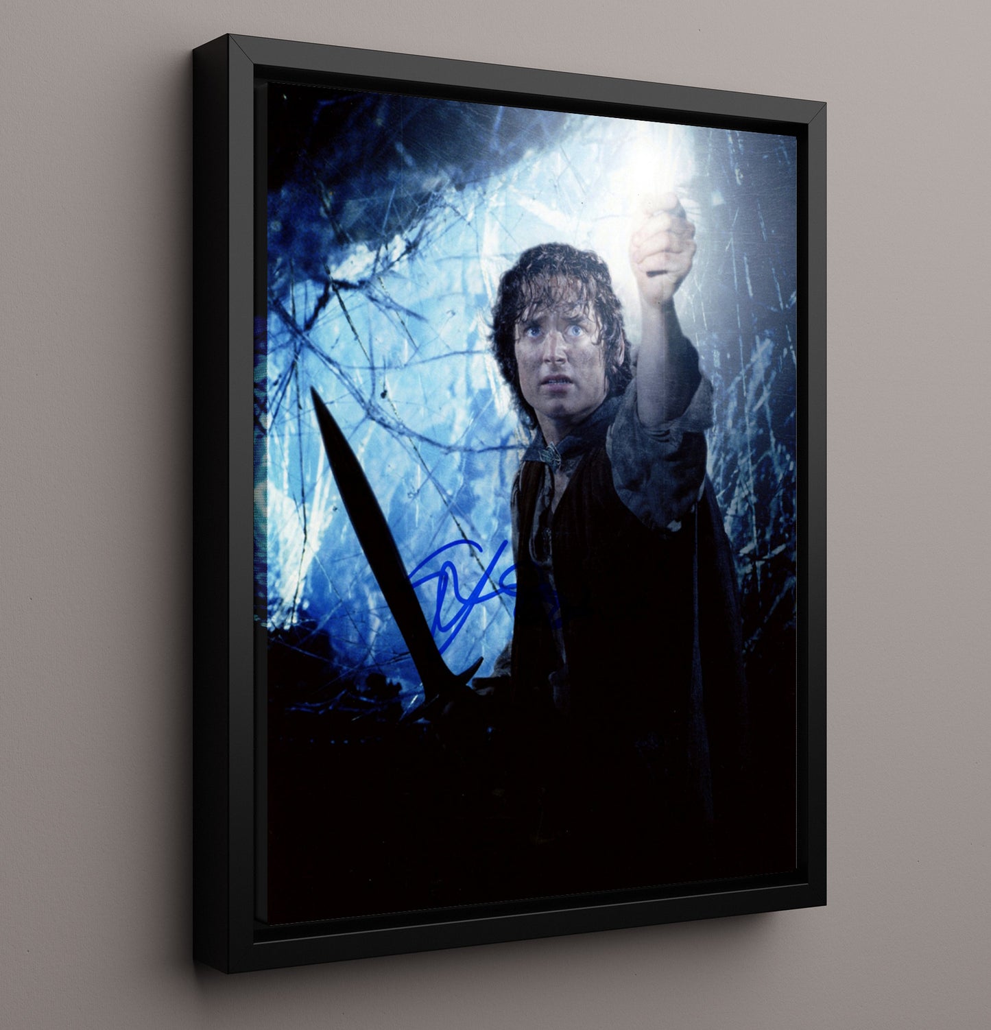 The Lord of the Rings - Elijah Wood - Frodo Baggins - Ring Bearer Resolve movie wall art 16x20 Framed Canvas
