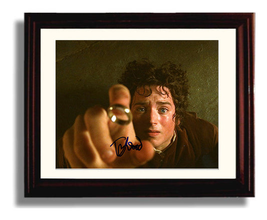 The Lord of the Rings - Elijah Wood - Frodo Baggins - Ring burden realization movie wall art 8x10 Beveled Frame