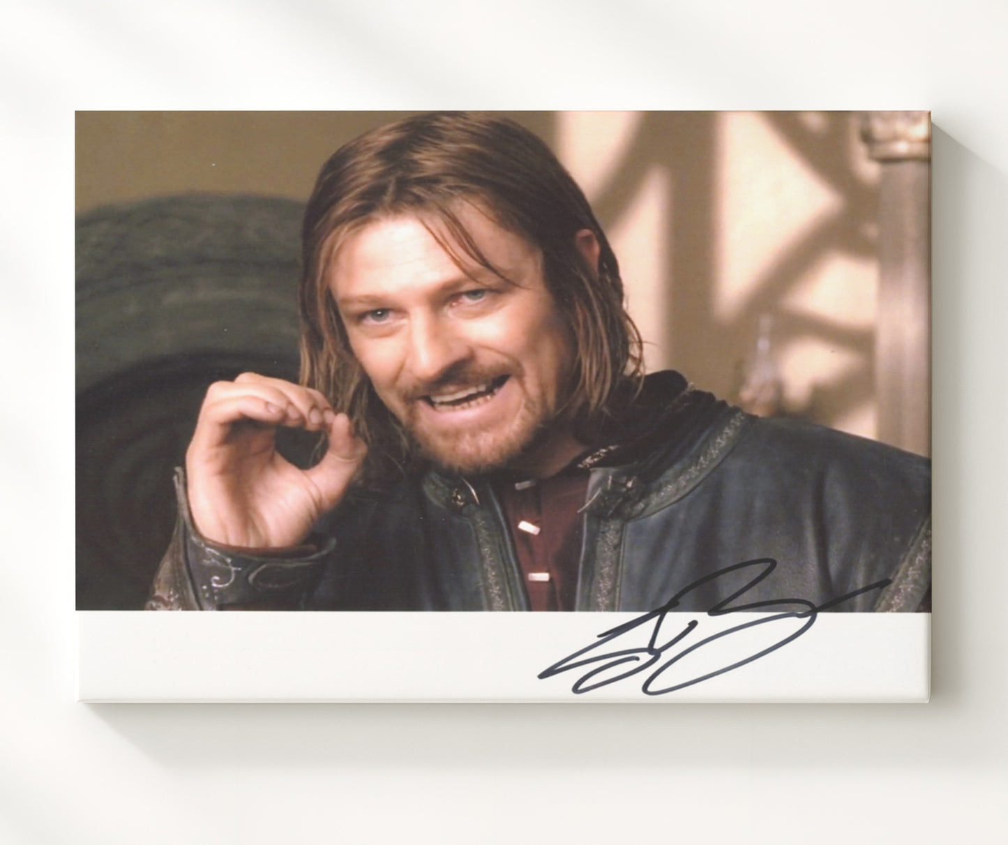 The Lord of the Rings - Sean Bean - Boromir - Final stand redemption moment movie wall art 20x24 Canvas