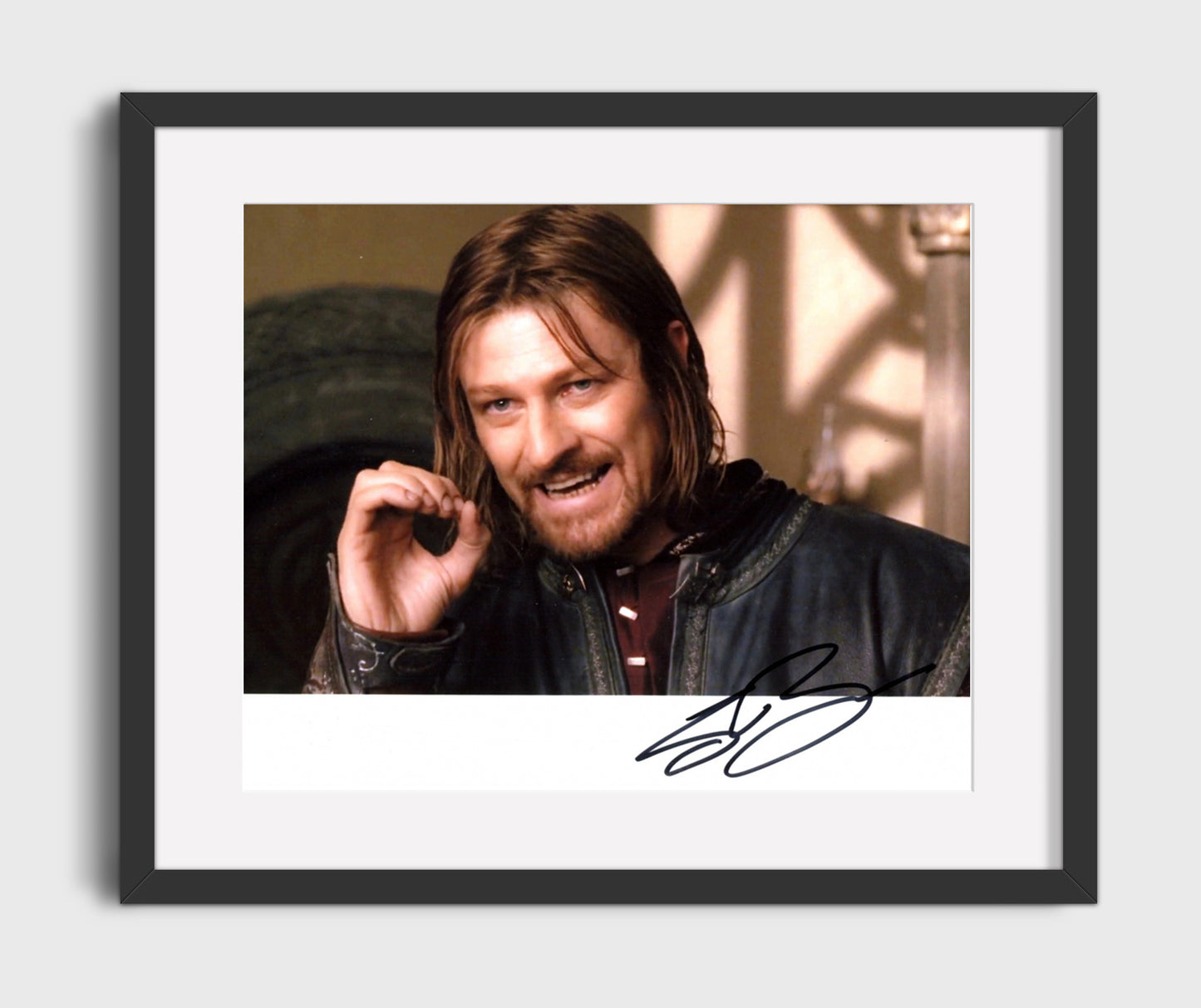 The Lord of the Rings - Sean Bean - Boromir - Final stand redemption moment Vintage Movie Wall Art - 16x20 Gallery Frame movie decor