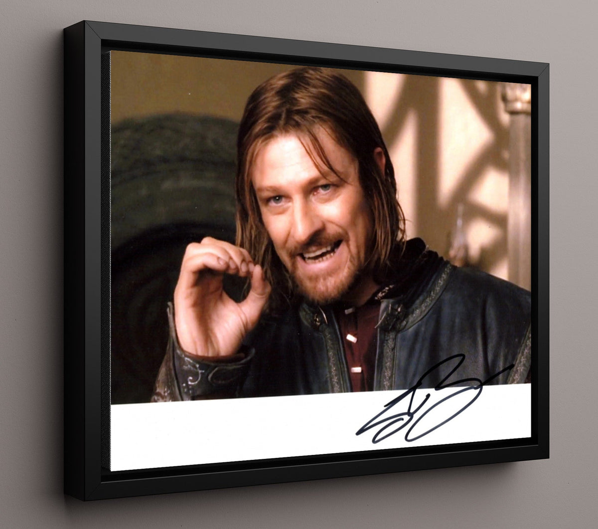 The Lord of the Rings - Sean Bean - Boromir - Final stand redemption moment movie wall art 16x20 Gallery Frame