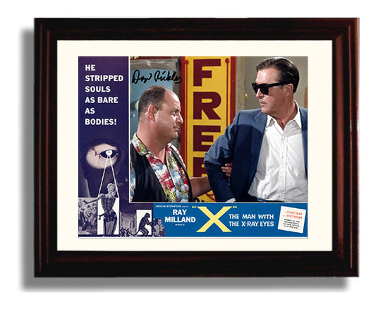 The Man with the X-Ray Eyes - Ray Milland - Dr. Xavier - Vision unraveling terror movie wall art 8x10 Beveled Frame