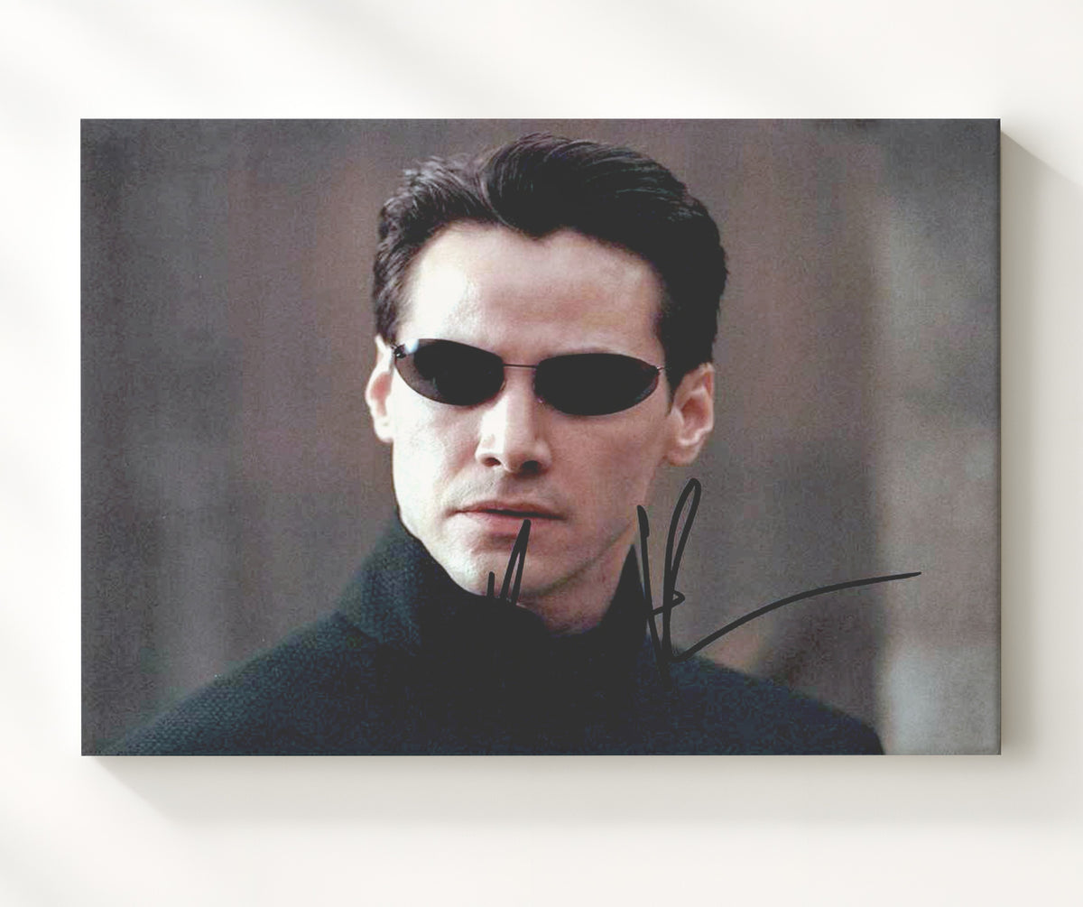 The Matrix - Keanu Reeves - Neo - Black coat calm resolve movie wall art 20x24 Canvas