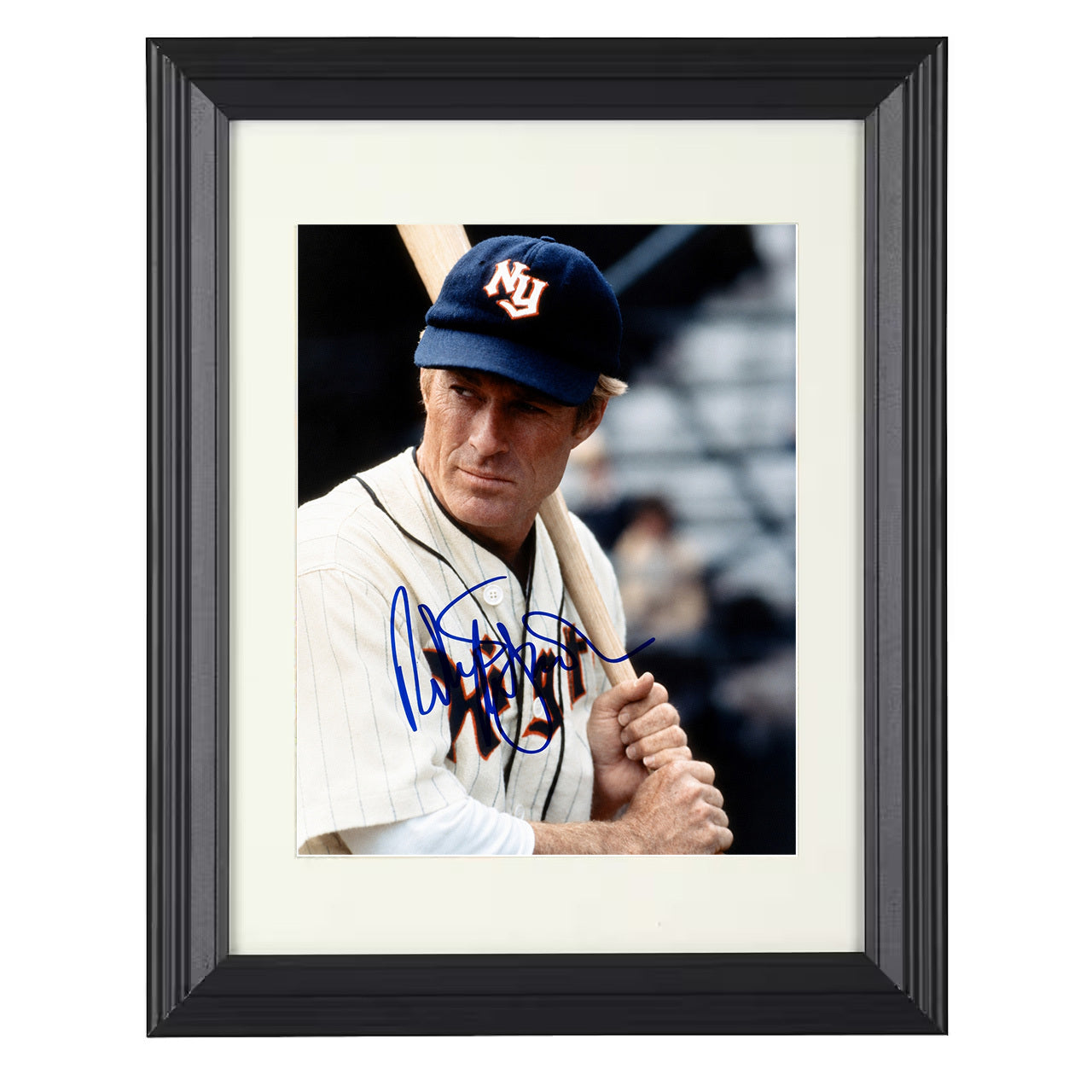 The Natural – Robert Redford – Roy Hobbs Batter Focus – 8x10 black beveled framed movie wall art