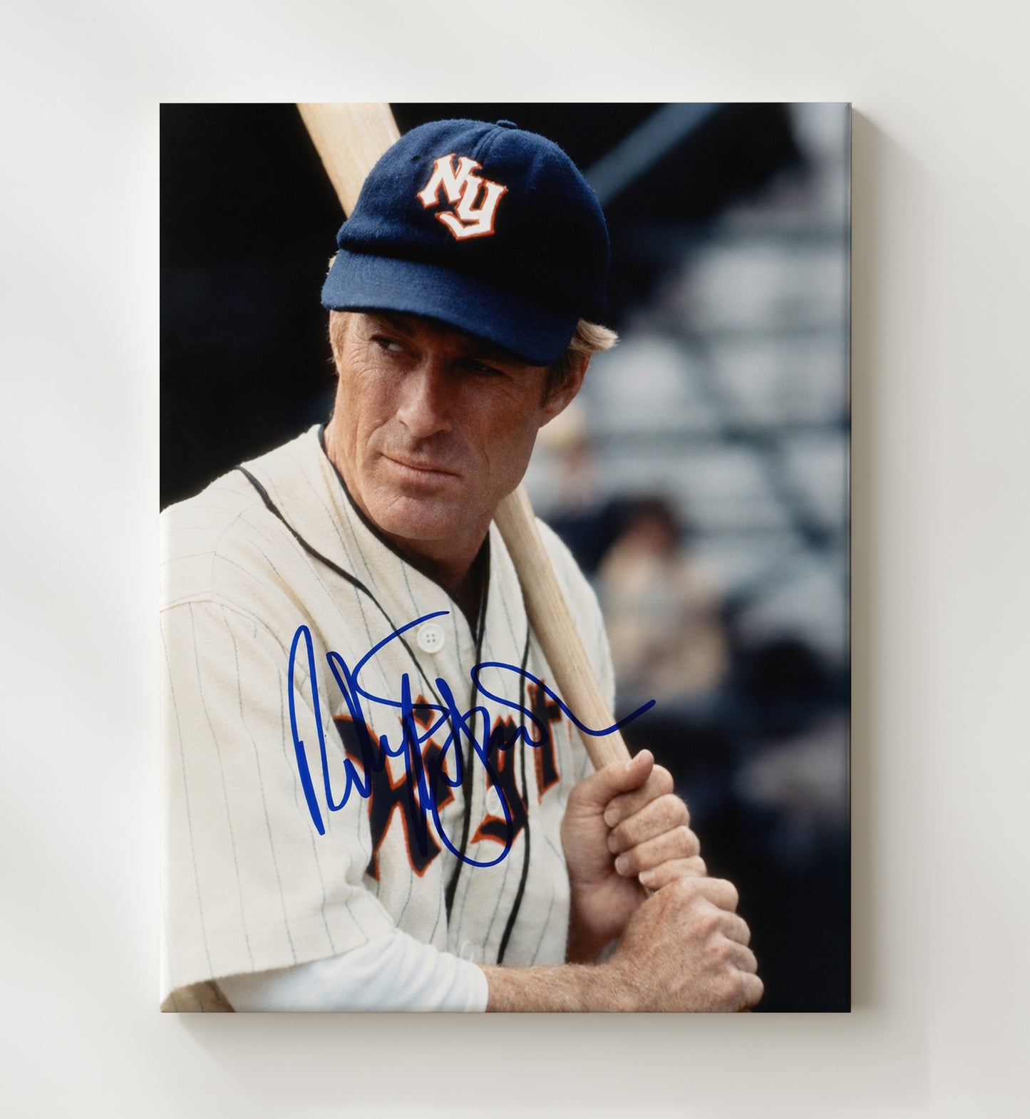 The Natural - Robert Redford - Roy Hobbs Batter Focus Vintage Movie Wall Art - 20x24 Canvas movie decor