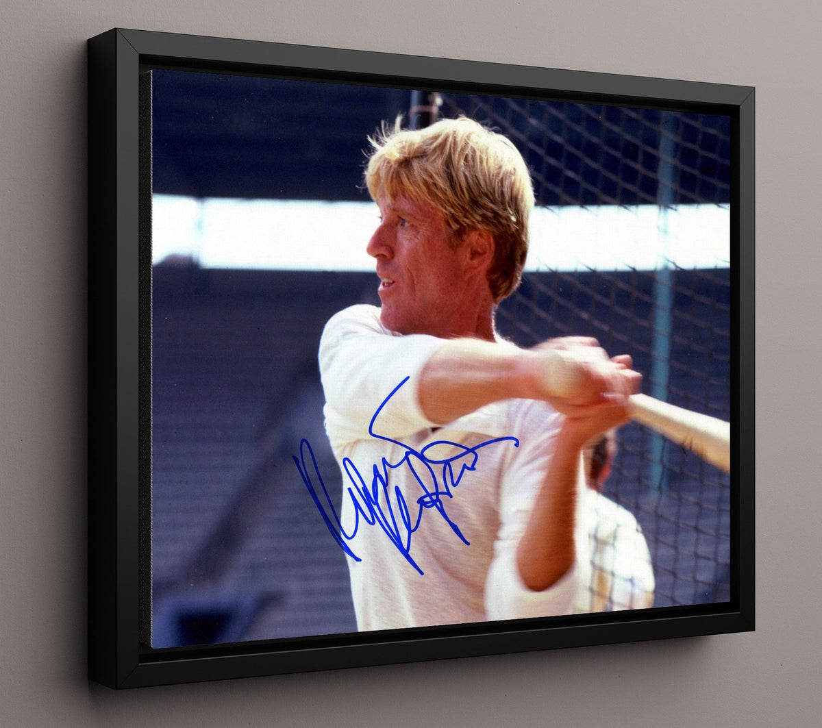 The Natural - Robert Redford - Roy Hobbs - Batting Practice Swing movie wall art 16x20 Gallery Frame