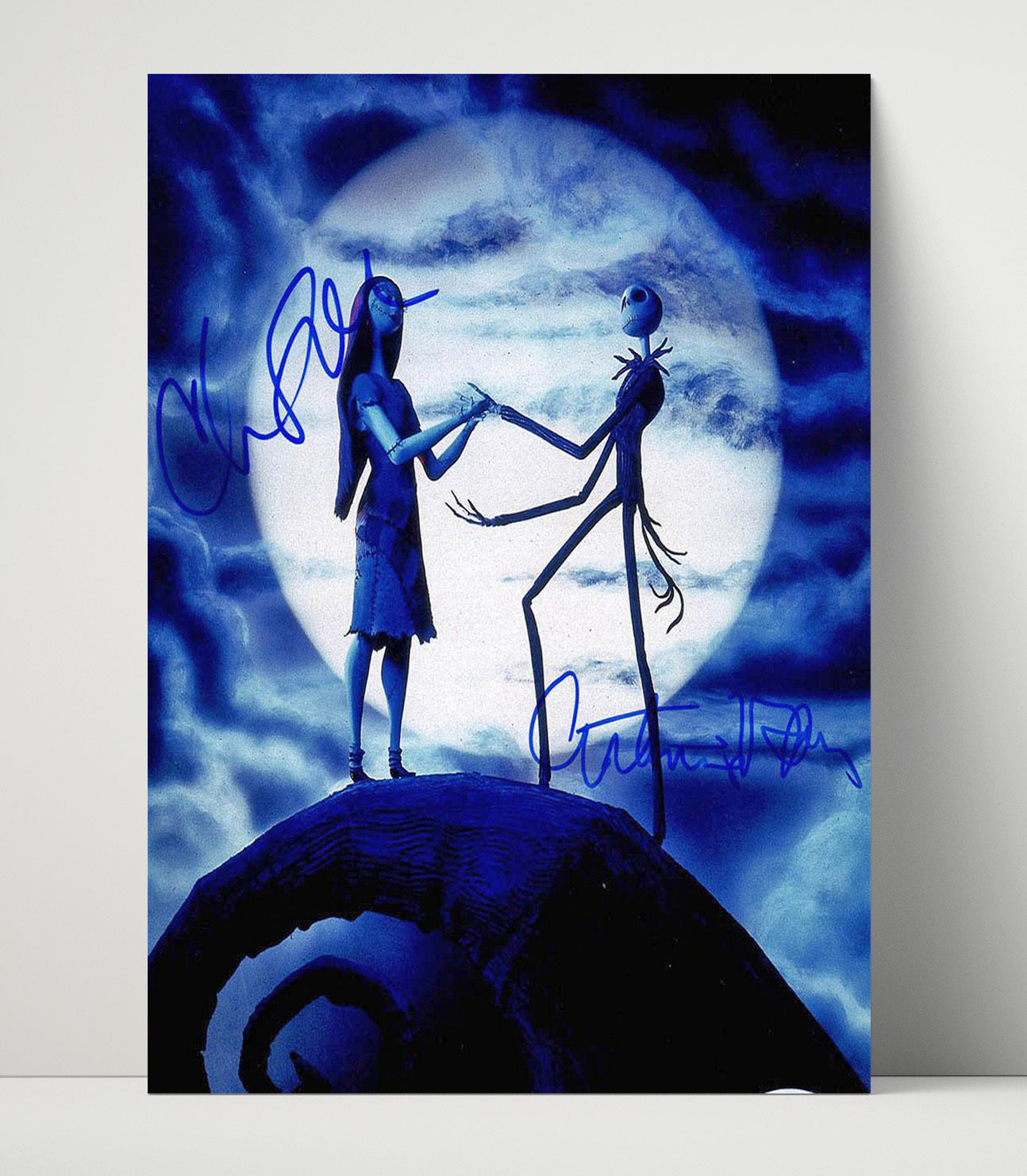 The Nightmare Before Christmas - Jack Skellington Sally Moonlit Gothic Romance Vintage Movie Wall Art - 16x20 Unframed Print movie decor